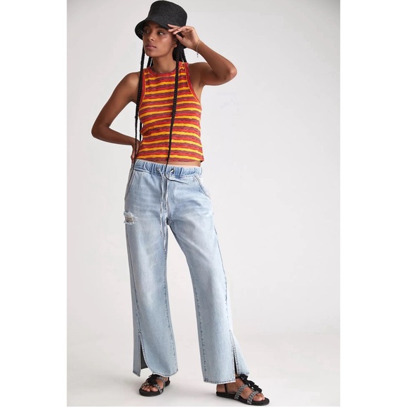 Anthropologie Ribbed Racer Tank NWT SZ XL - Picture 2 of 16